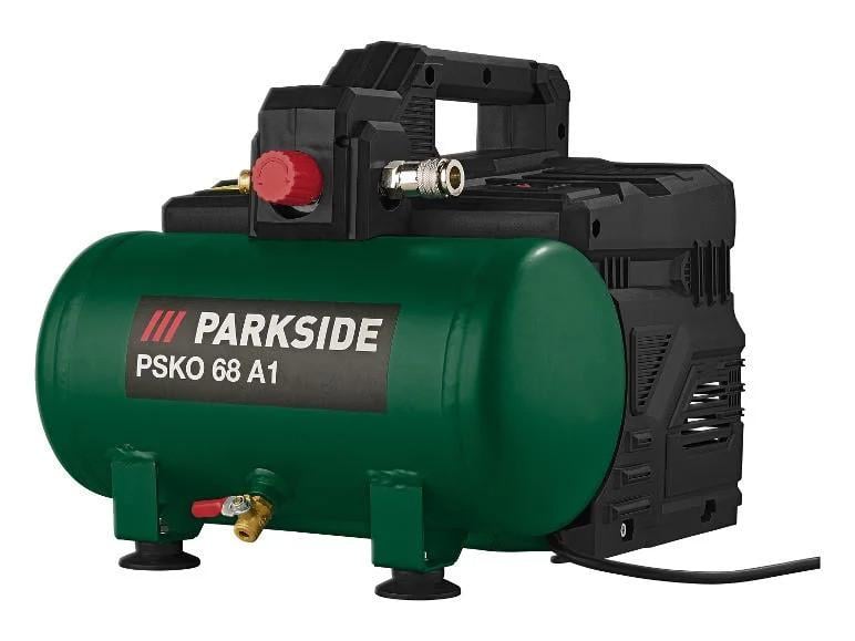 Компрессор безмасляный PARKSIDE PSKO 68 A1 550 Вт бесшумный переносной (2802733887)