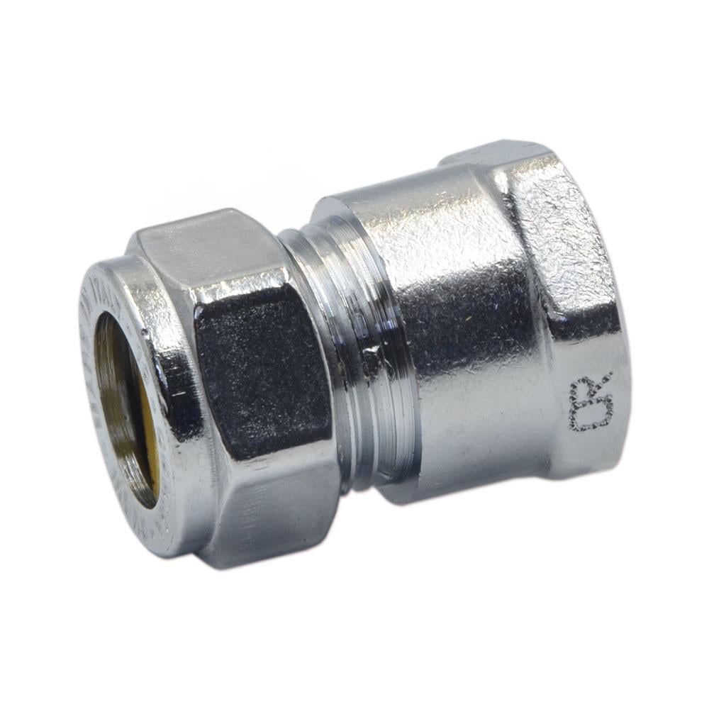 Переходник обжимной Comisa 15x1/2" В Хром (8106105)