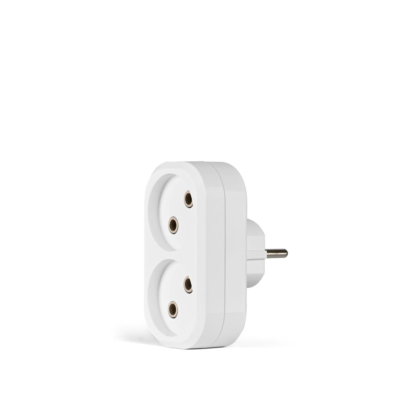 Сетевой разветвитель TITANUM STANDARD без заземления 2 гнезда Белый (28733507)