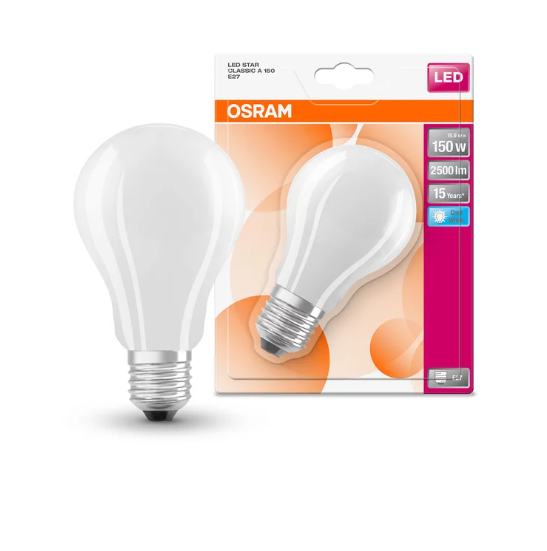 Світлодіодна лампа Osram 17 W 220-240 V 2452 lm 330° 4000K E27 філаментна (4058075305038) - фото 2