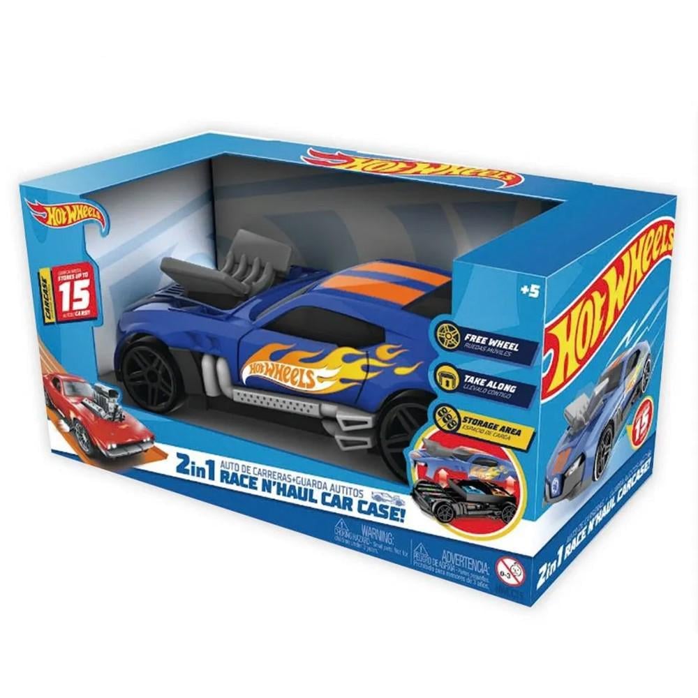 Автомобиль-гараж Hot Wheels гоночный Синий (HWCC15) Автомобиль-гараж Hot Wheels гоночный Синий (HWCC15)