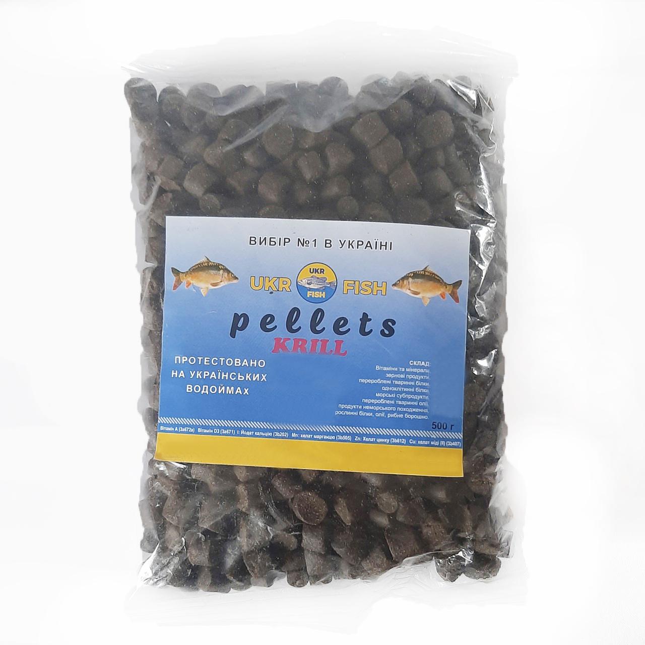 Пелетс Ukr fish Krill Pellets 8-11 мм 500 г