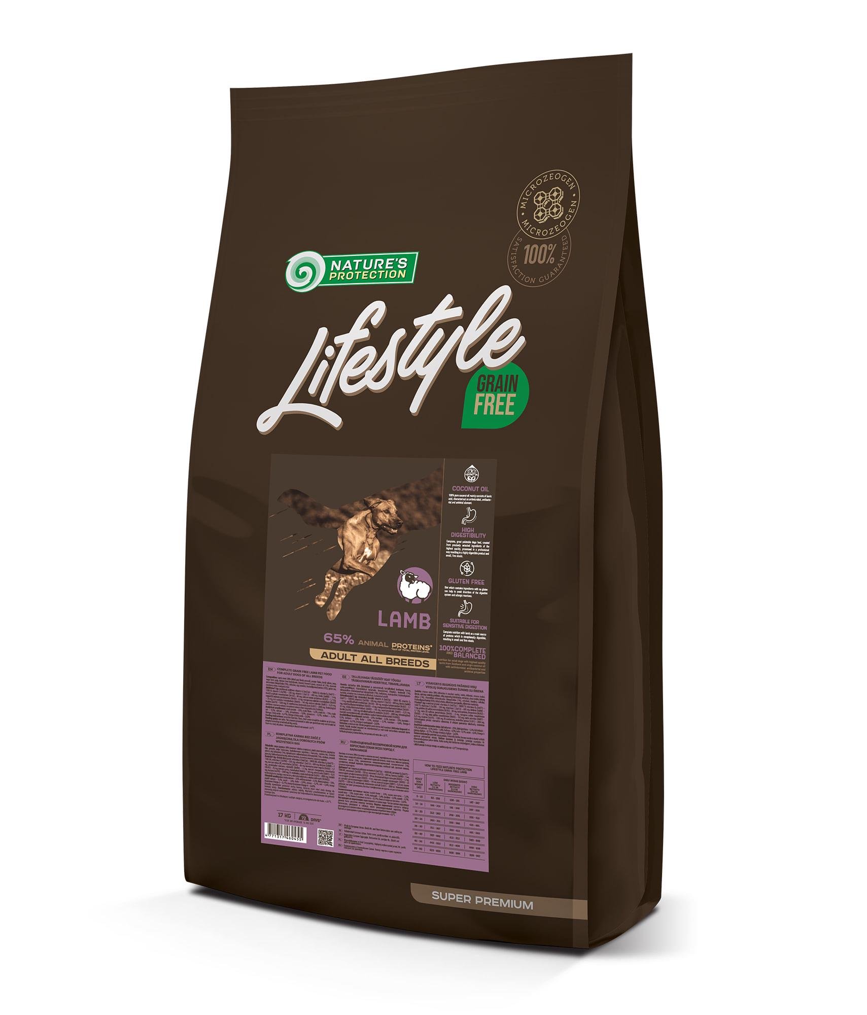 Сухий корм Lifestyle Grain Free Lamb All Breeds з ягнятиною для дорослих собак всіх порід 17 кг