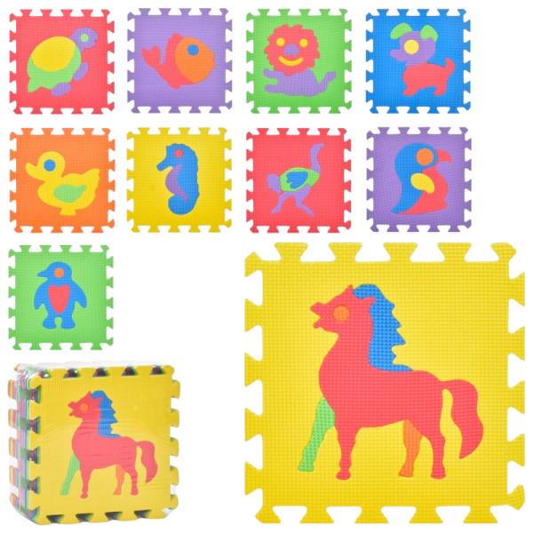 Развивающий коврик-мозаика с животными Разноцветный (M 0376-1)