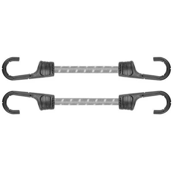 Шнур эластичный резиновый Bradas PVC Bungee Cord Hook 40 см 2 шт. (BCH2-08040GY-B)