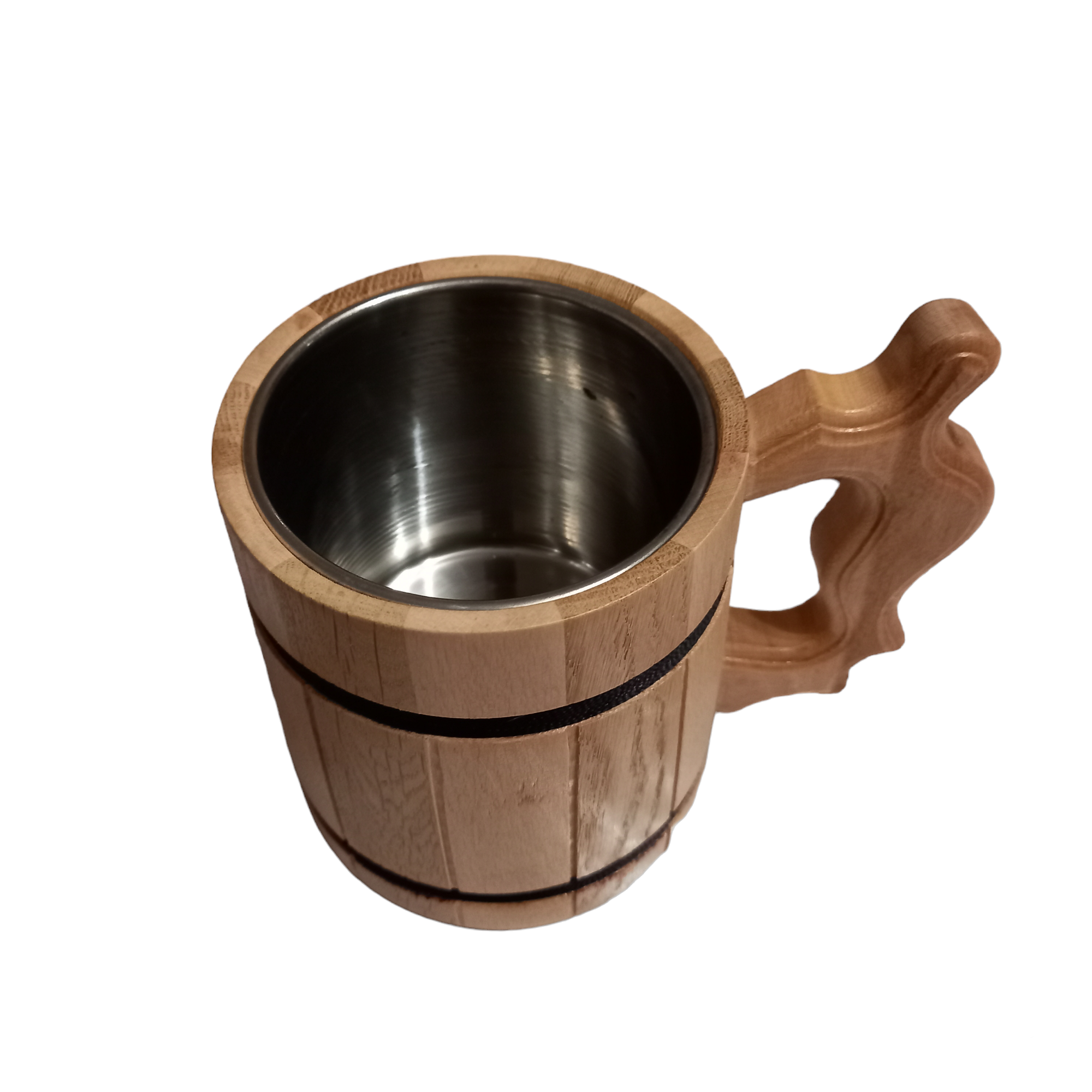 Кружка для пива деревянная 600 мл (23915056)