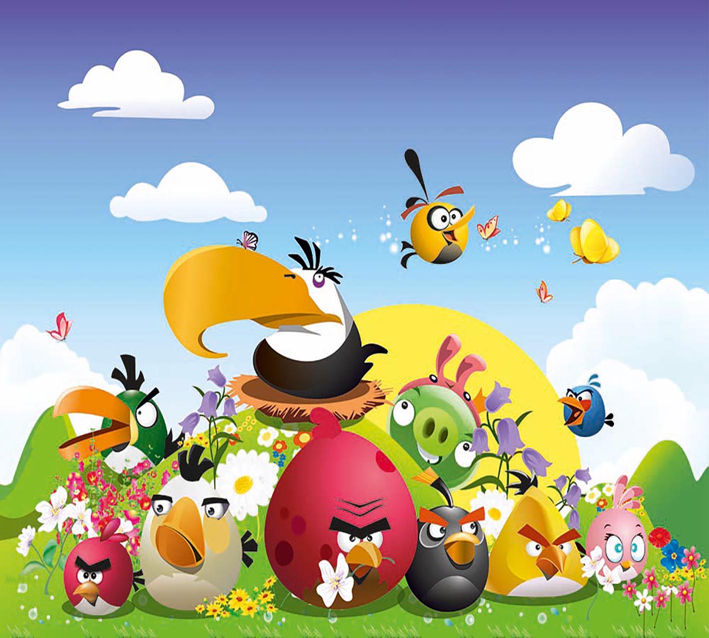 Фотообои WS Wallpaper Angry Birds 294x270 см (31259) Фотообои WS Wallpaper Angry Birds 294x270 см (31259)