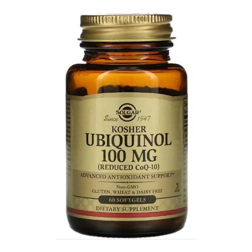 Коензим Solgar Ubiquinol Kosher 100 мг 60 Softgels