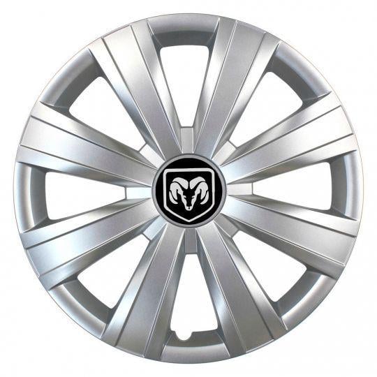 Автомобильные колпаки SKS 328 R15 с логотипом Dodge 4 шт. Серебристый