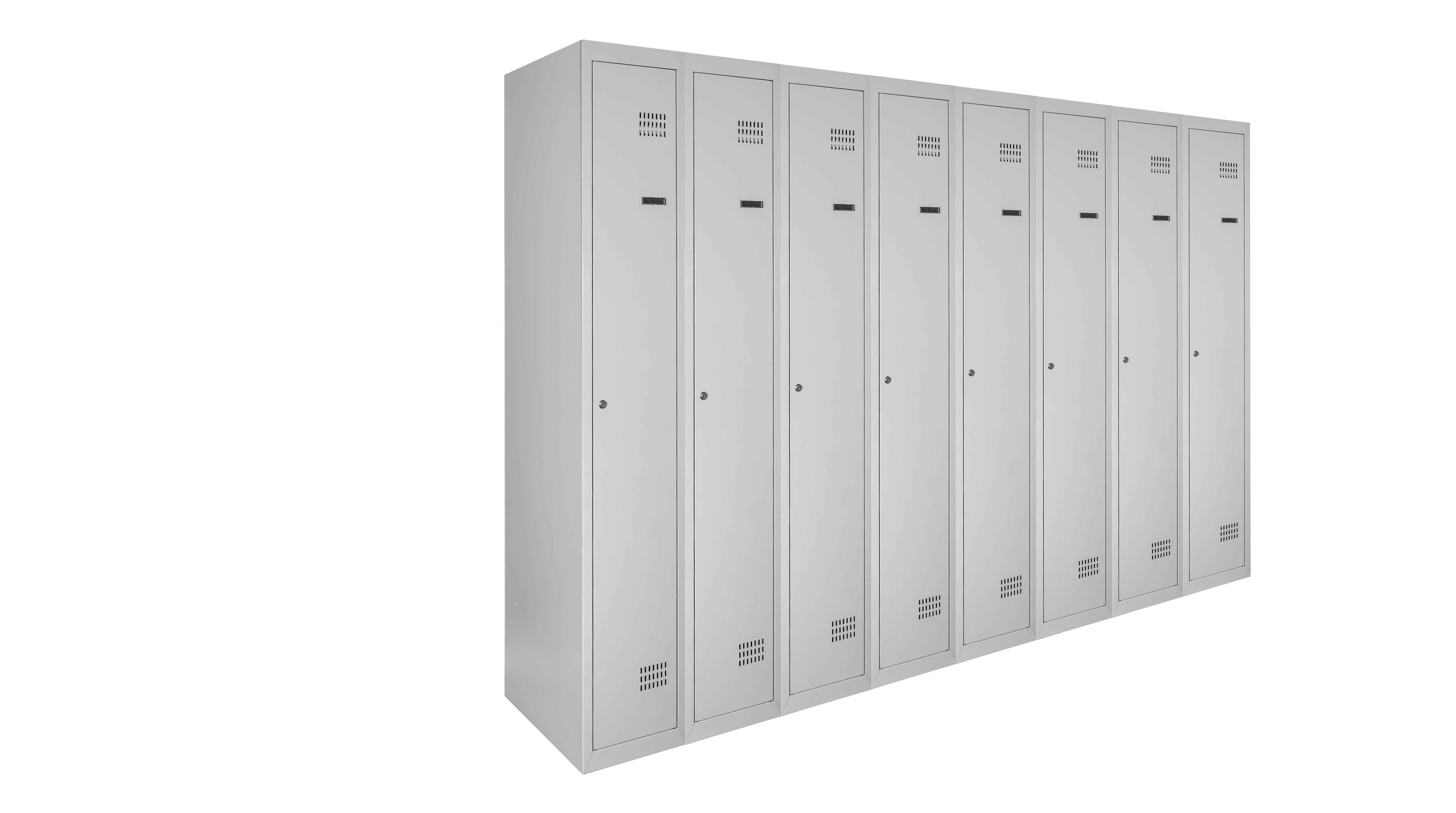 Шкаф для одежды ШОМ 8/240 металлический 180х240х50 Серый