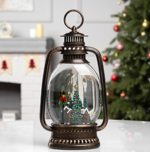 Світильник нічник новорічний декоративний WDL-24028D тепле свічення ретро декор