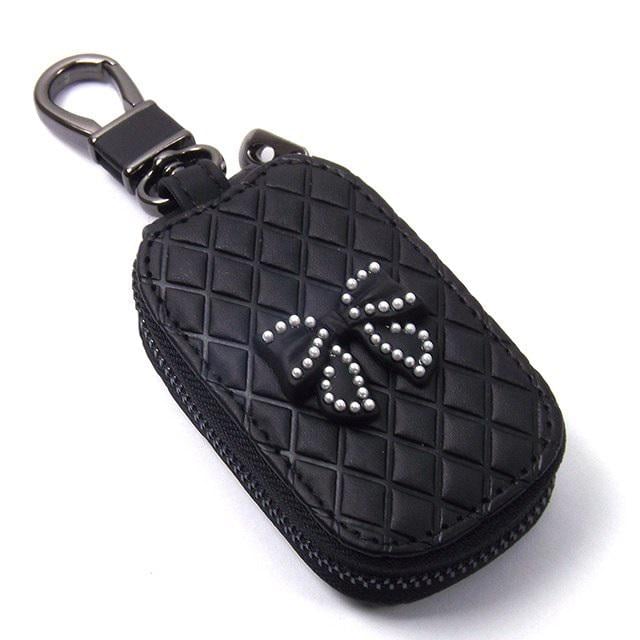 Чехол для ключей с карабином Бантик GUCCI ромбы (624971)