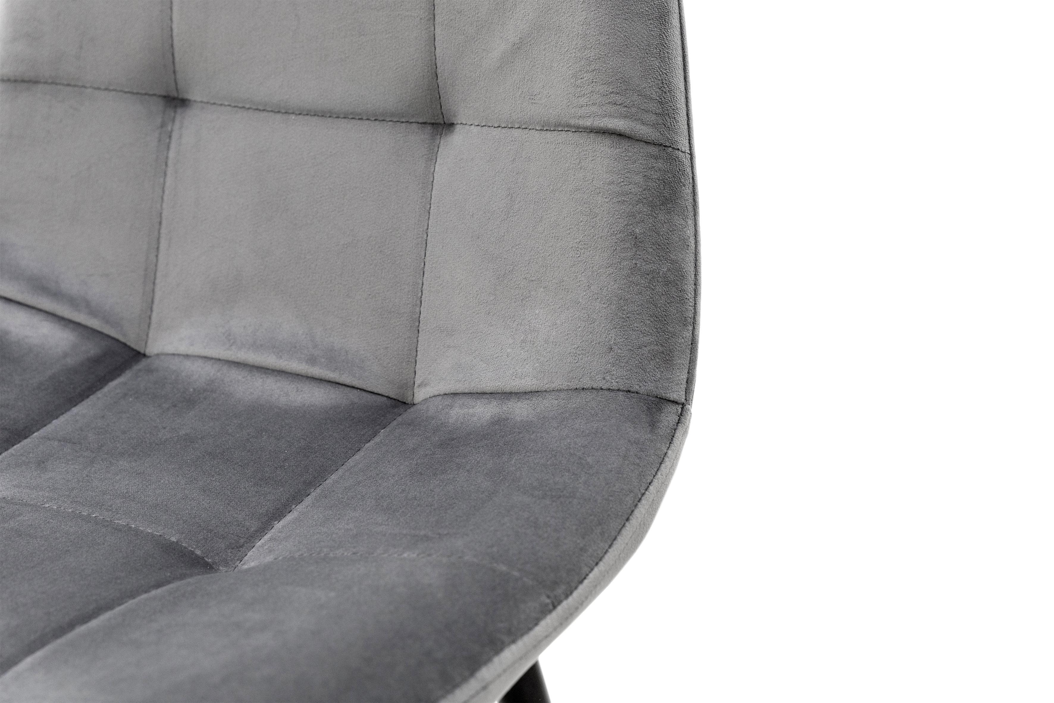 Стілець для кухні та вітальні ГРЕЙС Квест 430х860х490 мм Чорний/Сірий (GAА0056404) - фото 7 Стілець для кухні та вітальні ГРЕЙС Квест 430х860х490 мм Чорний/Сірий (GAА0056404) - фото 7