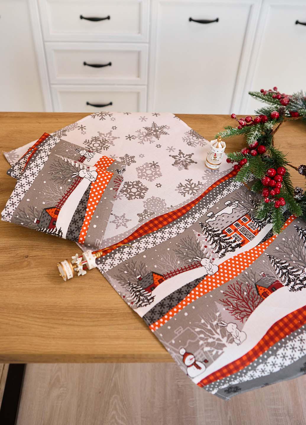 Кухонний рушник Сніговик 75х40 см - фото 4 Кухонний рушник Сніговик 75х40 см - фото 4