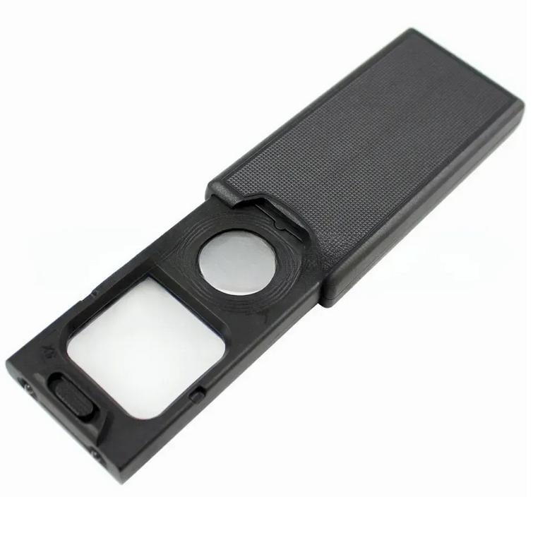 Лупа складана MG 9582 5x 45x з LED та UV підсвіткою Чорний (31153050) Лупа складана MG 9582 5x 45x з LED та UV підсвіткою Чорний (31153050)