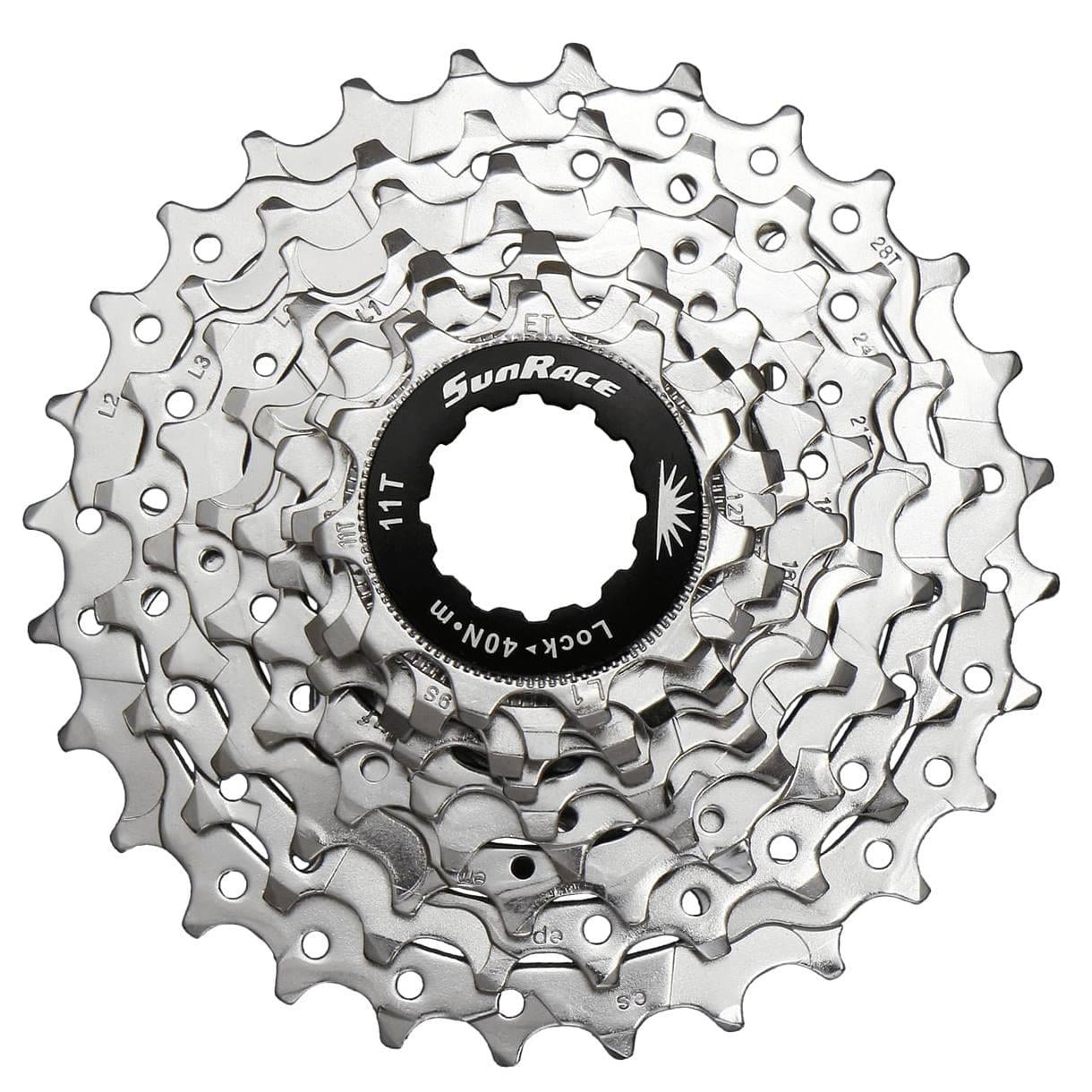 Кассета 9-k 11-25T SUN RACE R96 шоссейная Nickel (CSR91)
