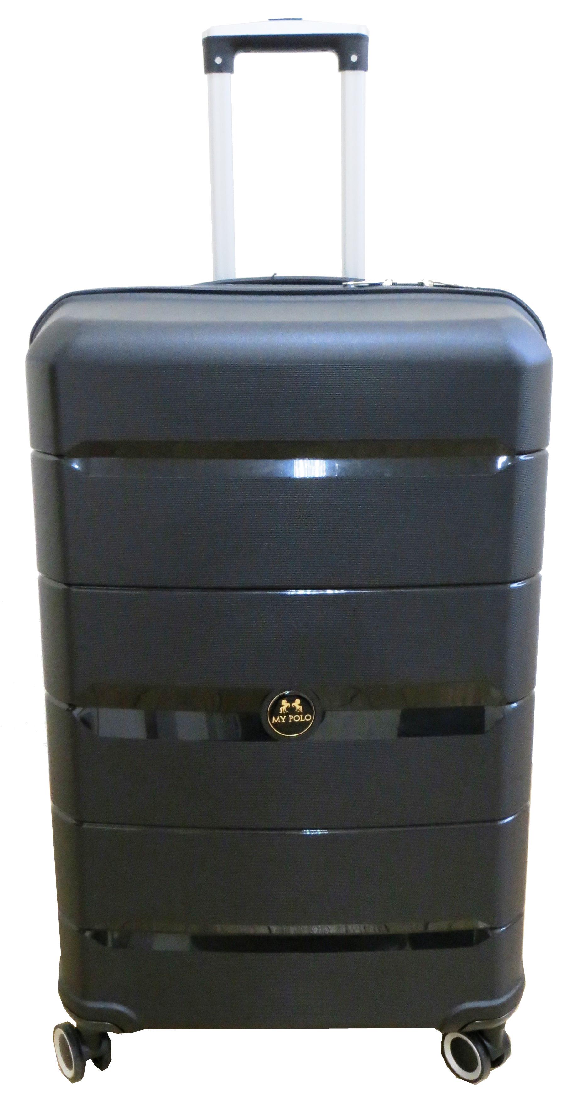 Валіза велика My Polo з поліпропілену 93 л Чорний (70c05 large black)