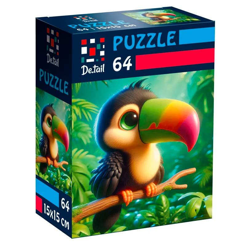 Пазлы Vladi Toys De.tail Птенец в джунглях 64 дет. (DT1234-17)