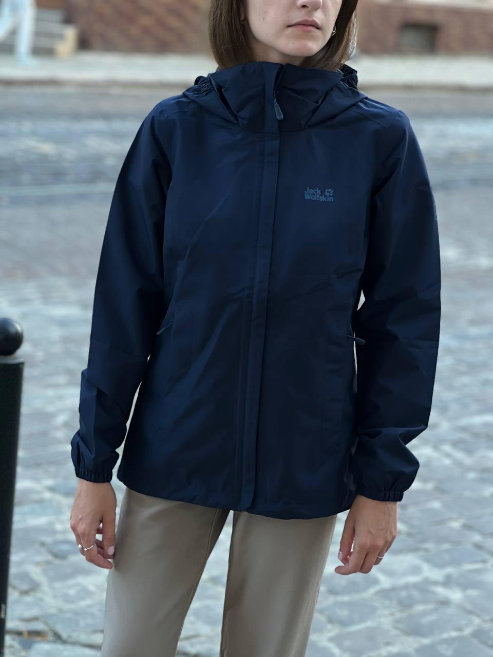 Куртка трекинговая женская Jack Wolfskin на мембране Texapore в поход XL Синий (768935)