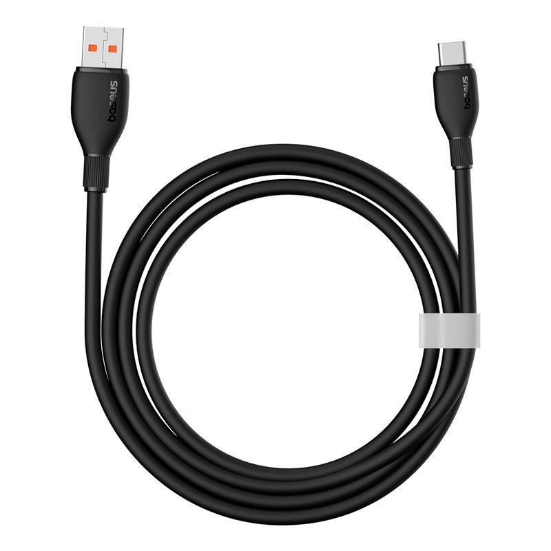 Кабель для зарядки і передачі даних BASEUS USB Type-C Pudding Series Fast Charging Cable 2м Чорний (P10355703111-01) - фото 2