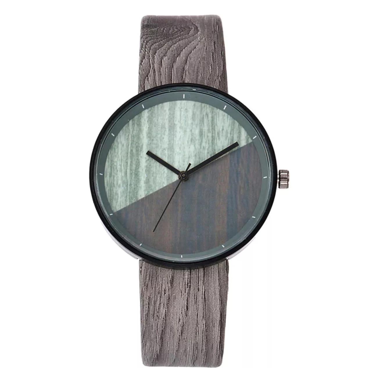 Наручний годинник жіночий під дерево Wood watch Сірий (812722929)