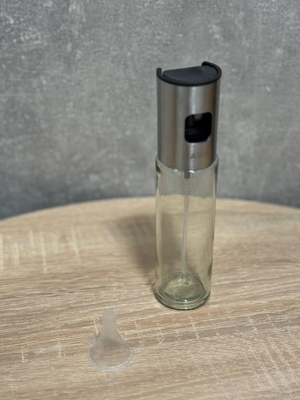 Спрейл для масла Magio MG-01NN стеклянный 100 мл Прозрачный с серебристым (MG-01NN)