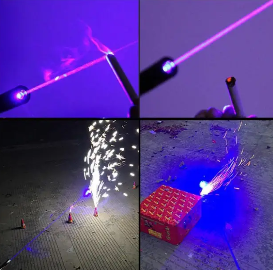 Лазерна указка UKC синій промінь до 50 км акумулятори 2х16340/5 насадок/металевий корпус 10000 мВт Чорний (22981457) - фото 10 Лазерна указка UKC синій промінь до 50 км акумулятори 2х16340/5 насадок/металевий корпус 10000 мВт Чорний (22981457) - фото 10