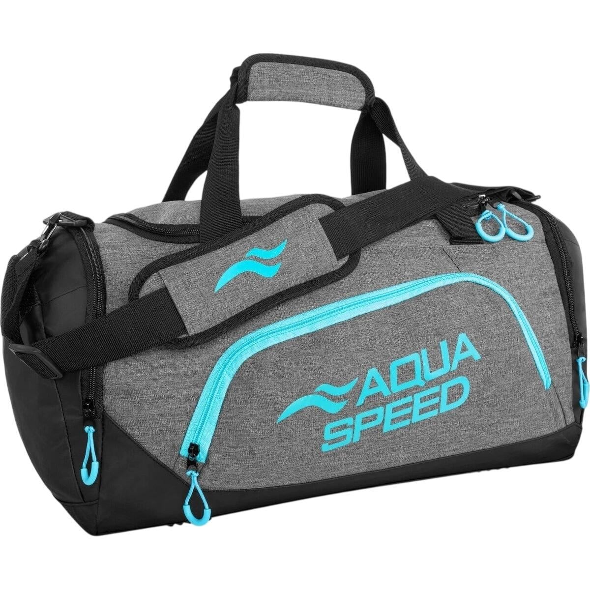 Сумка спортивная Aqua Speed ​​DUFFEL BAG M 35L Серо-голубовато-черный (141-34)