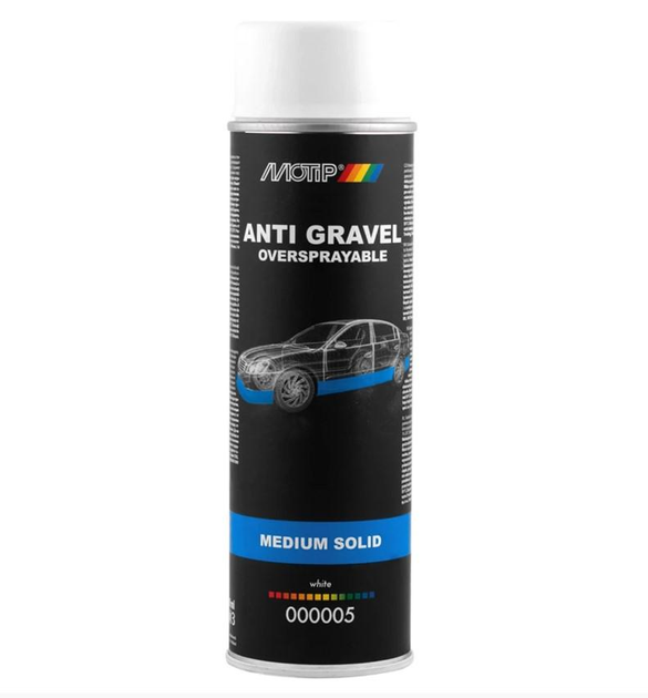 Антигравий в баллончике Motip Anti Gravel 500 мл Белый - фото 1