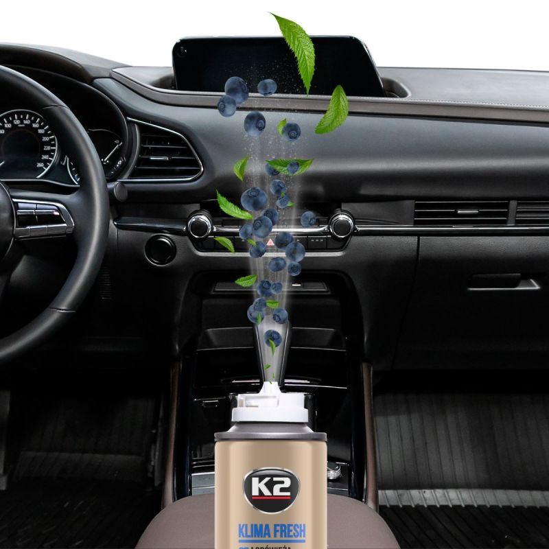 Очищувач системи кондиціонування K2 Klima Fresh Лохина 150 мл - фото 7 Очищувач системи кондиціонування K2 Klima Fresh Лохина 150 мл - фото 7