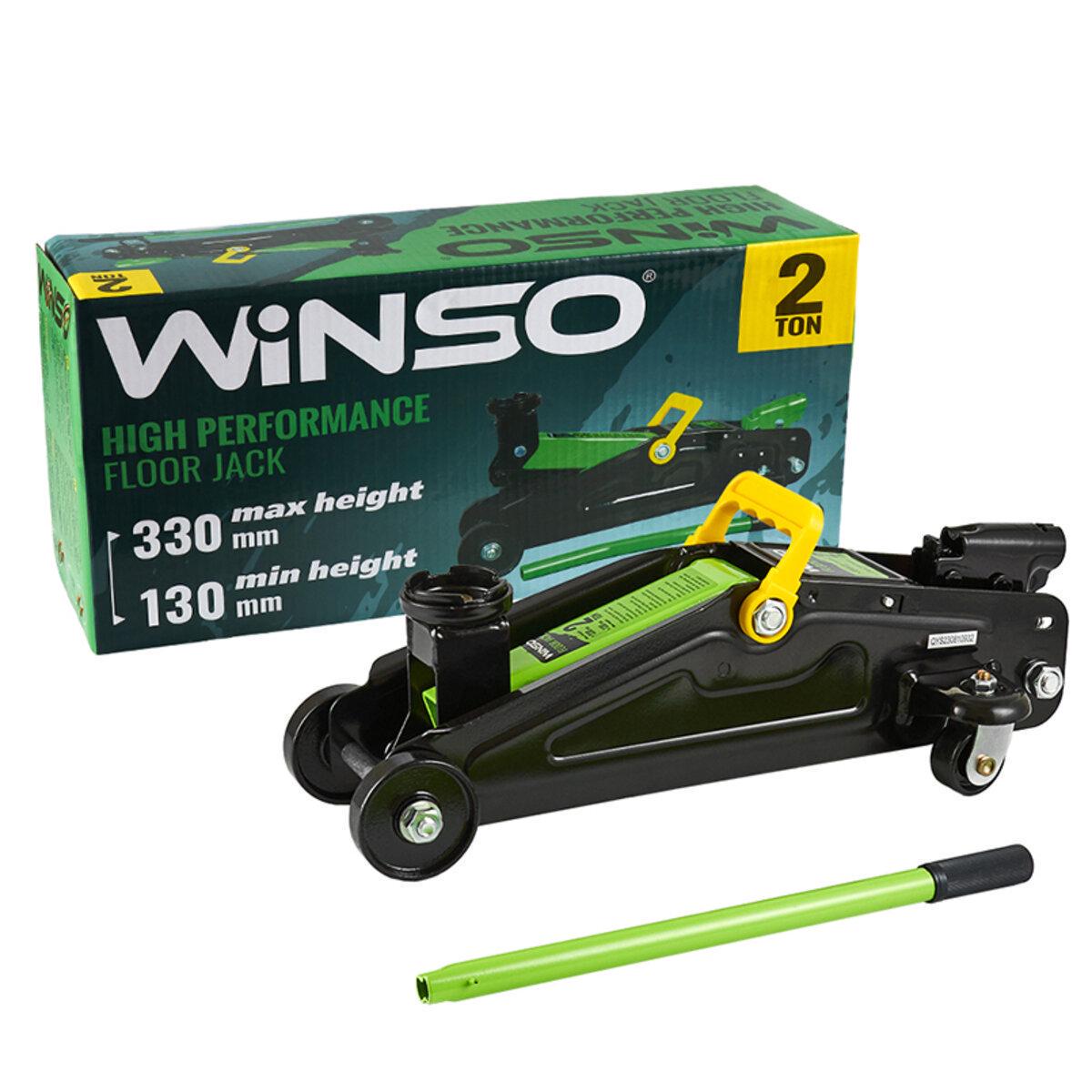 Домкрат гидравлический подкатной WINSO 2 т 130-330 мм (171700) Домкрат гидравлический подкатной WINSO 2 т 130-330 мм (171700)