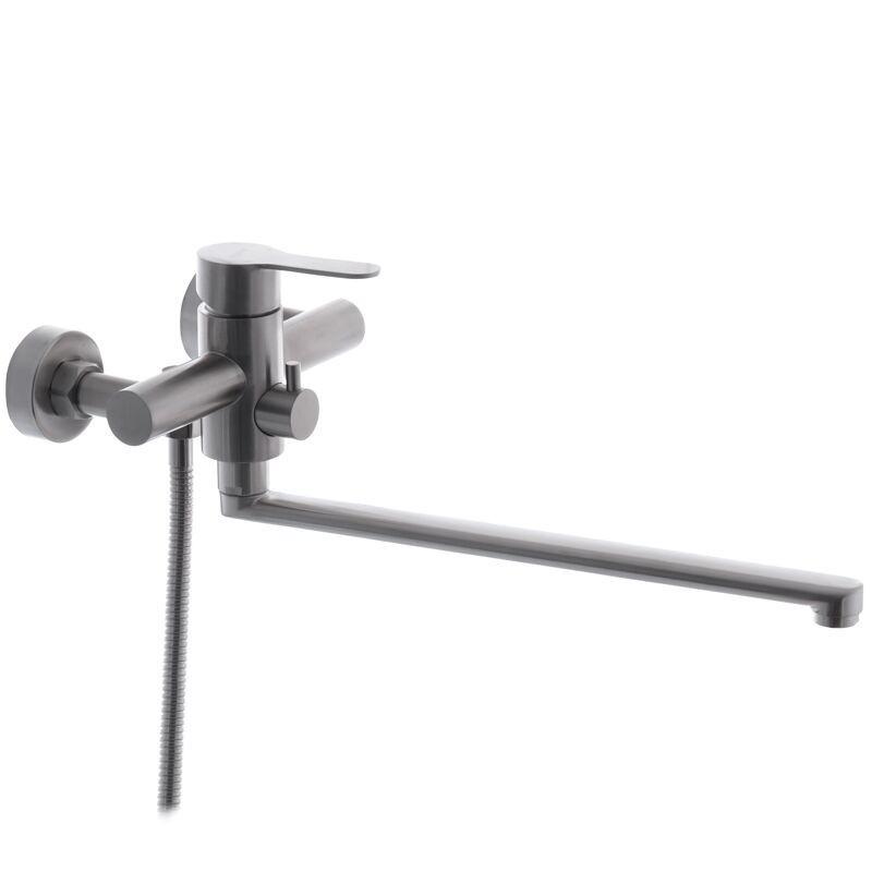 Смеситель для ванны Zerix DAX-006 Euro нержавеющая сталь SUS304 (ZX4706)