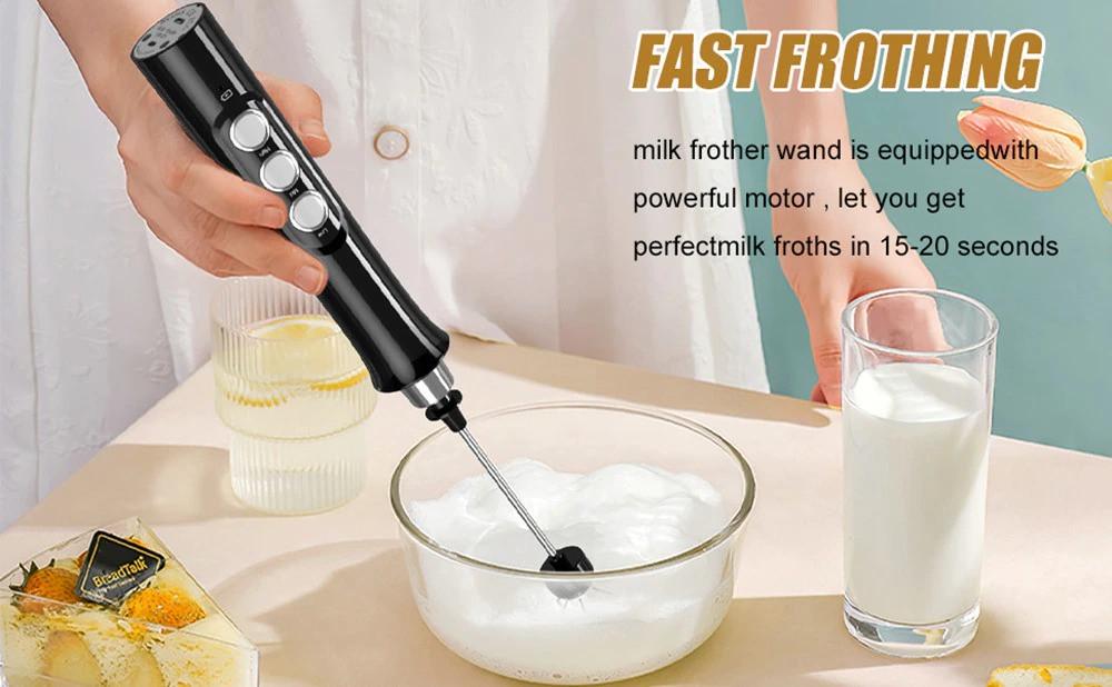 Капучинатор 3в1 Milk Frother із зарядною базою (783066399) - фото 9