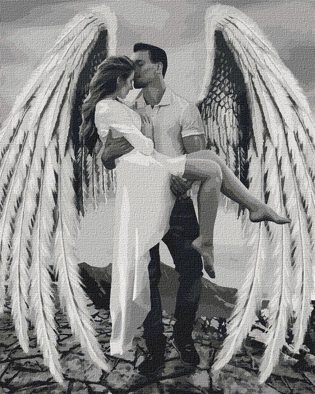 Картина по номерам Идейка Мой ангел-хранитель KHO4511 холст на подрамнике 40x50см (1586844230)