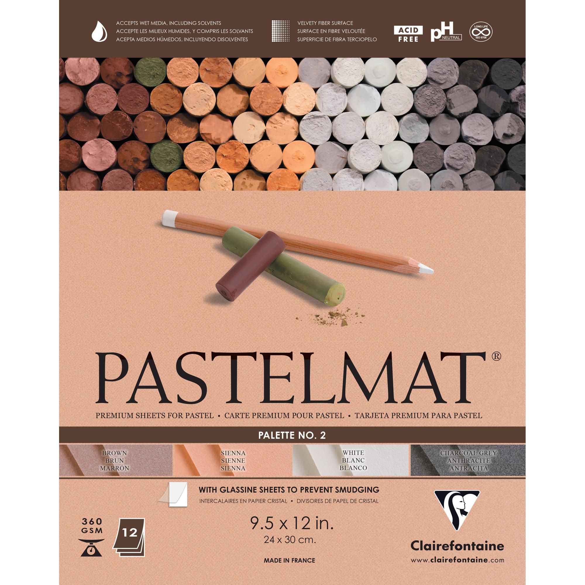 Папір для пастелі Clairefontaine Pastelmat №2 24х30 см 12 аркушів (96007C) Папір для пастелі Clairefontaine Pastelmat №2 24х30 см 12 аркушів (96007C)