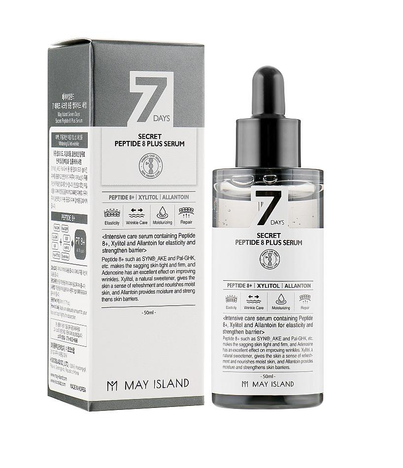 Омолаживающая сыворотка с пептидным комплексом 7 Days Secret Peptide 8 Plus Serum May Island 50 мл (8809515401508)
