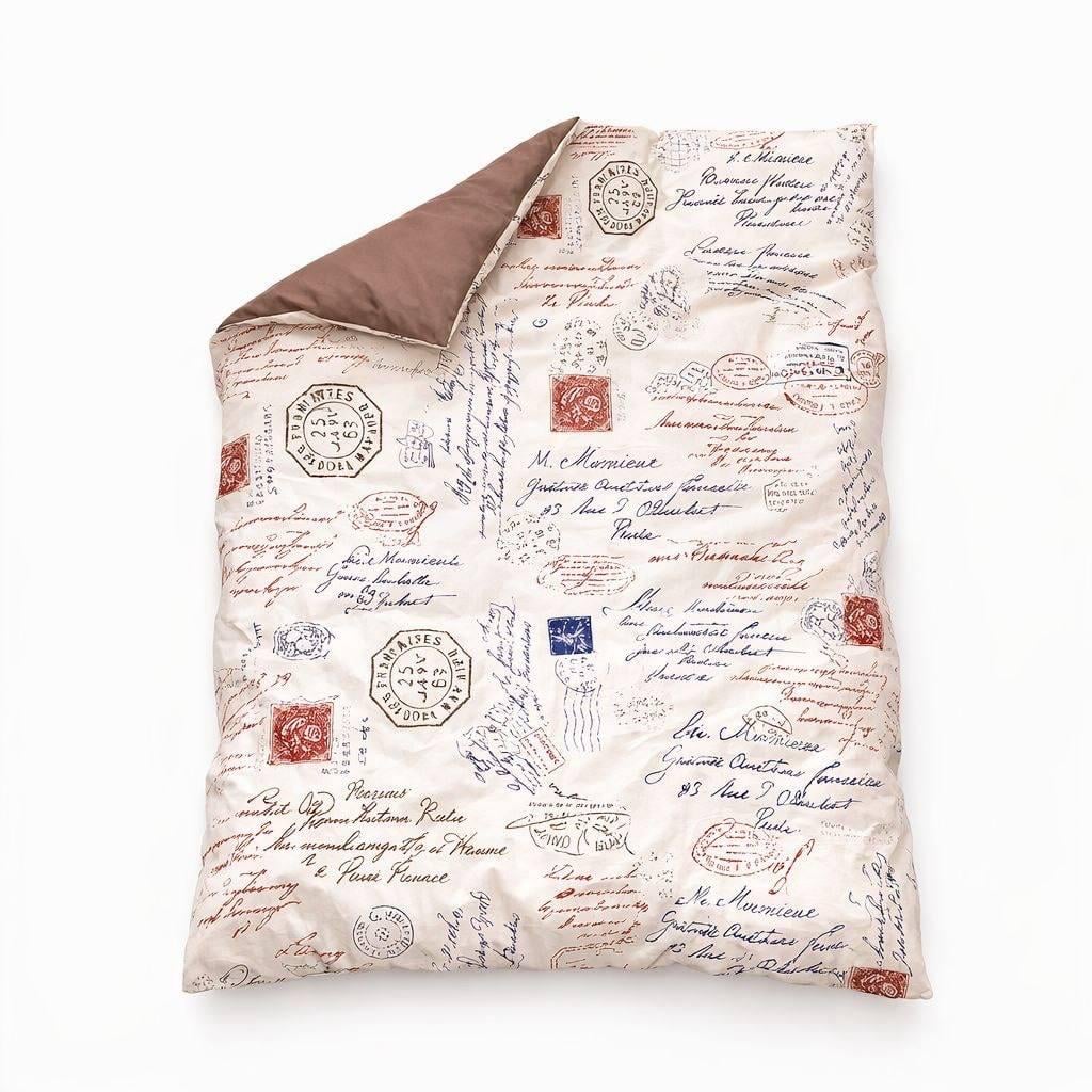 Пододеяльник Письма из путешествий бязь 110х140 см (28952561)