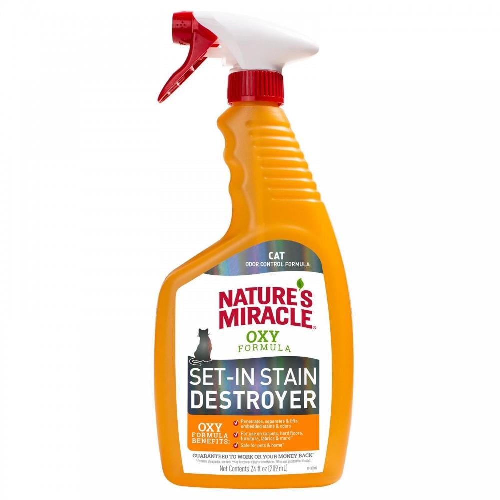 Спрей для удаления пятен и запахов от кошек Nature's Miracle Set-In Stain Destroyer Oxy Formula 709 мл (680398/1707 USA)