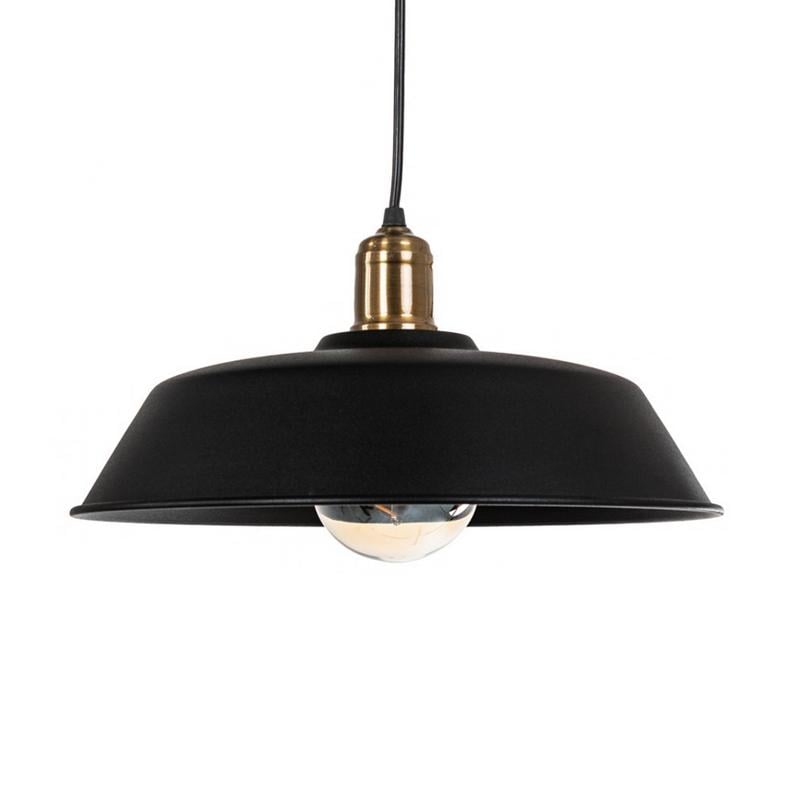 Люстра подвесная лофт Atmolight NewYork P360 1510 на одну лампу Черный
