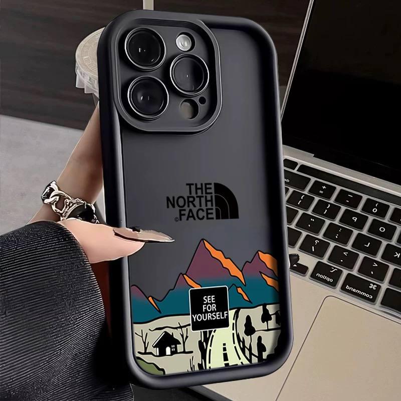 Чохол для iPhone 15 Plus матовий The North Face, захисний, чорний