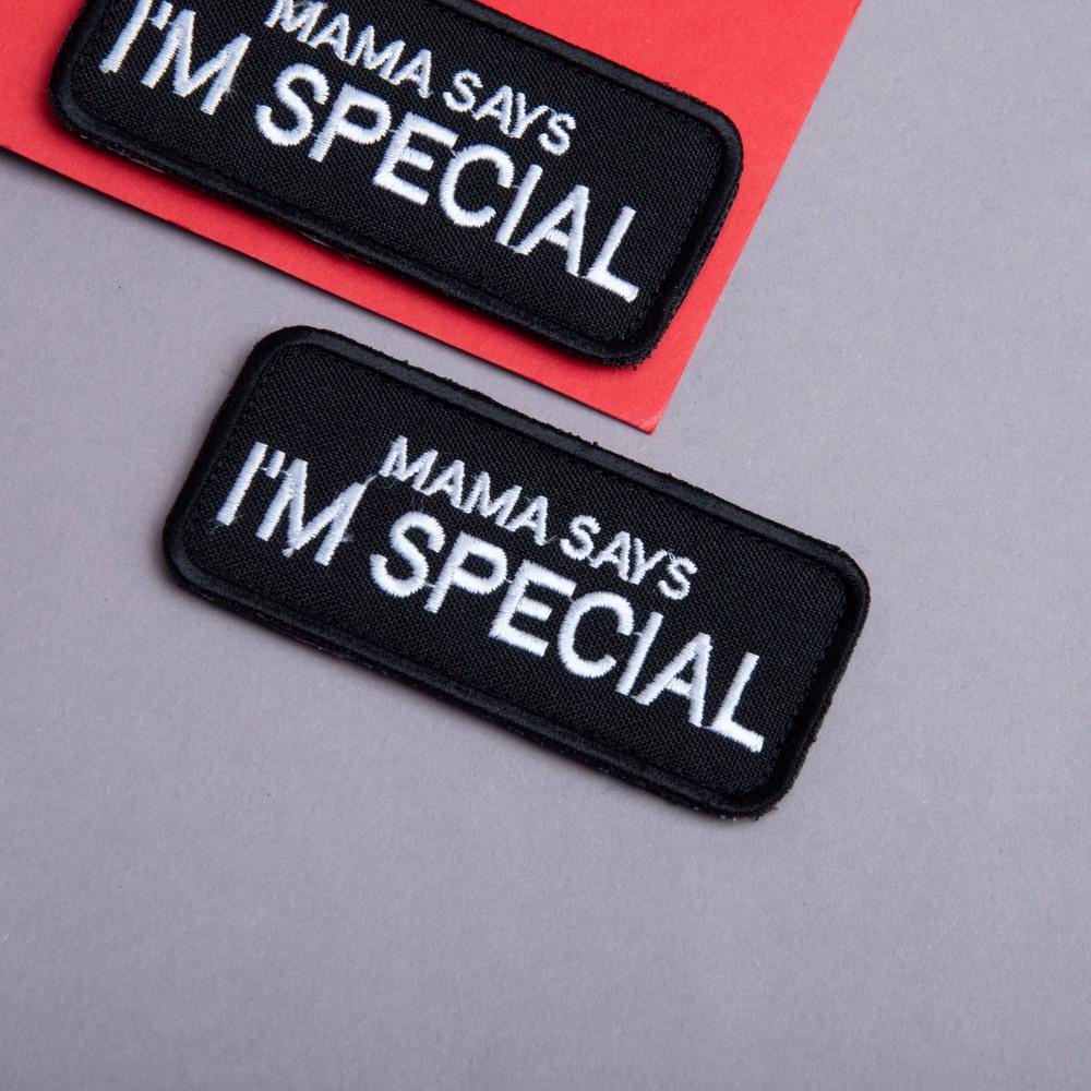 Набор шевронов на липучке 'Mama says I am special' 4х9 см 2 шт. (25835) - фото 5