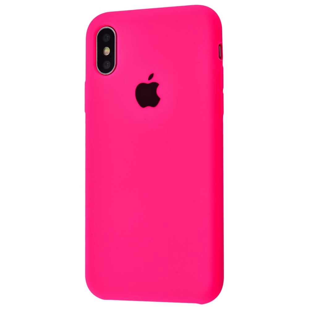 Силиконовый Чехол Накладка Silicone Case для iPhone Xs Max Shiny Pink