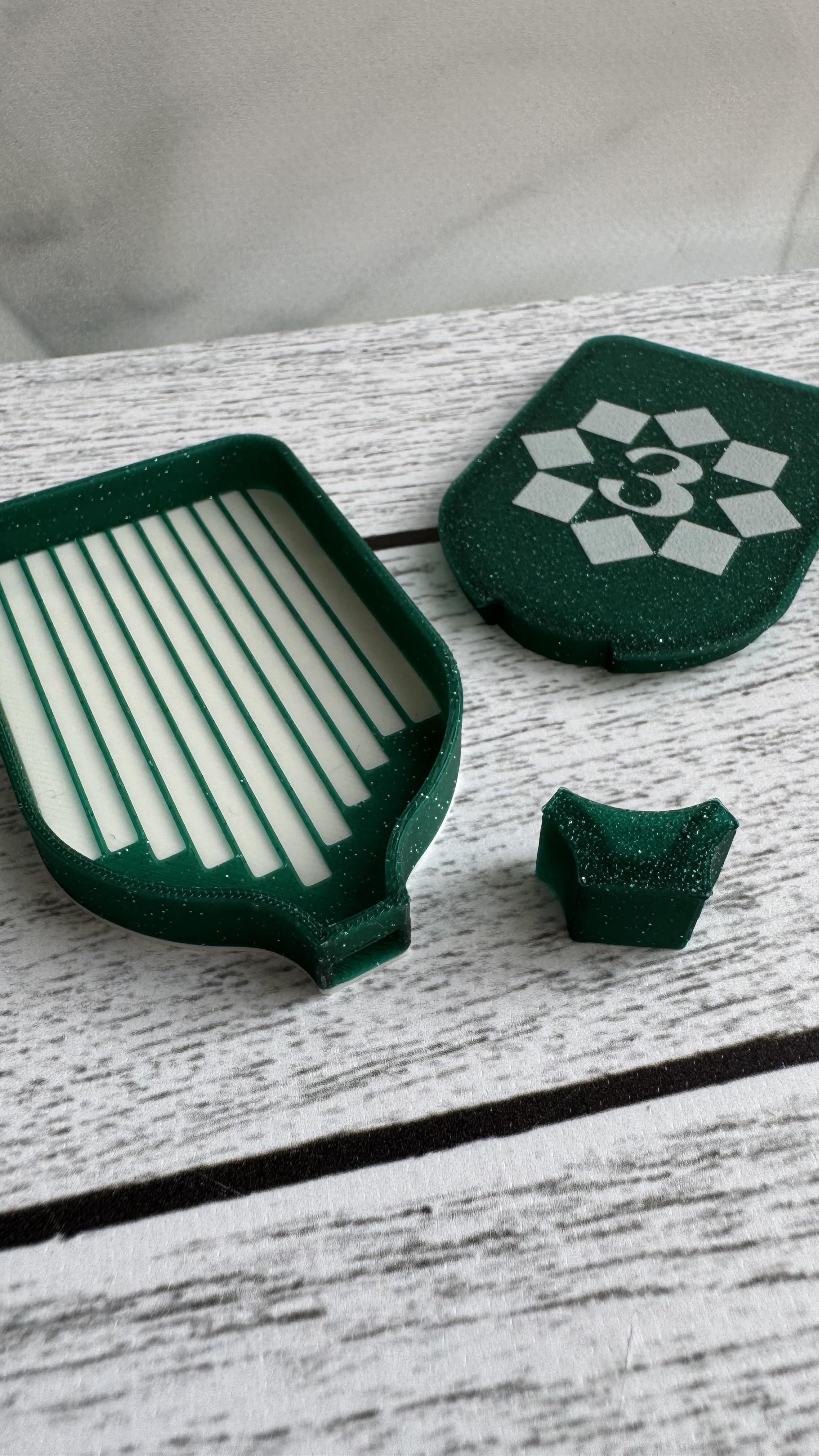 Лоток мини авторский с крышкой с линиями (25797158) - фото 2