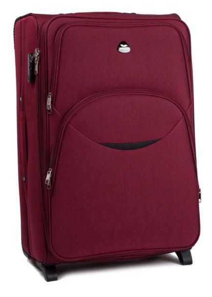 Валіза текстильна Wings 1708 M на 2 колесах Бордовий (CETKNWI1708MS2BOR) - фото 1