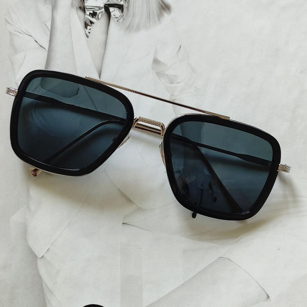 Солнцезащитные очки Тони Старка Черный с серебрянным