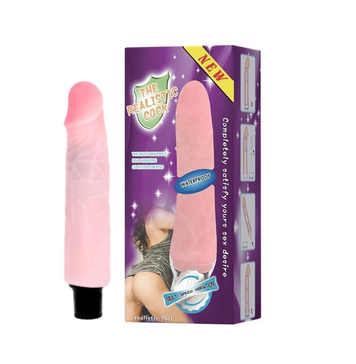 Вибратор реалистичный Baile The Realistic Cock 21,5х4 см Бежевый (BL6603028)