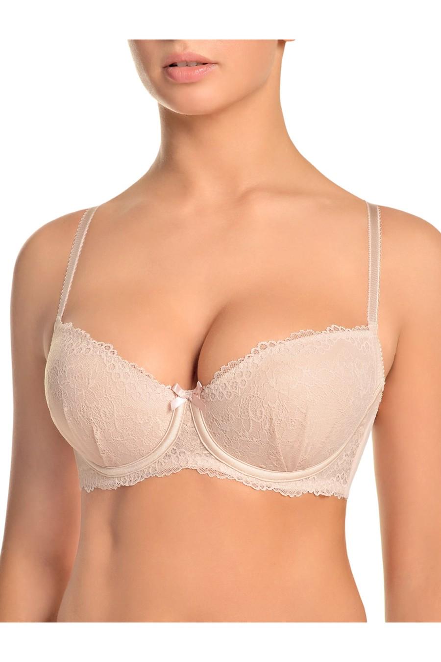 Бюстгальтер push-up ZeBra 70E Серебристый пион (67019)