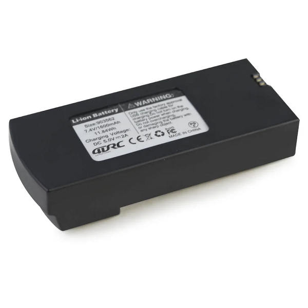 Аккумулятор для квадрокоптера 4DRC F6 Li-ion 1600 mAh 7,4 V Black (d360) - фото 2 Аккумулятор для квадрокоптера 4DRC F6 Li-ion 1600 mAh 7,4 V Black (d360) - фото 2