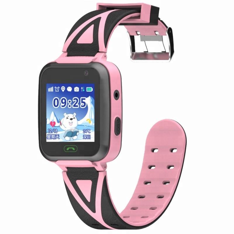 Детские смарт-часы SUNROZ SK-009 / TD-16 1,44 GPS SOS Черно-розовый (SUN3317)