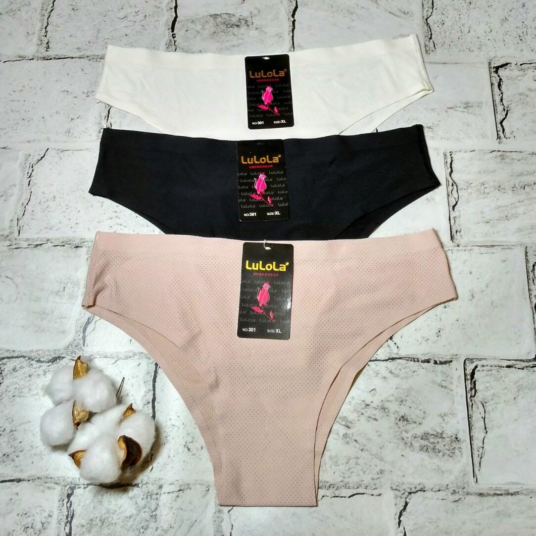 Трусики женские танга Lulola бесшовные/микрофибра р. 44/XL 3 шт. (301-14)